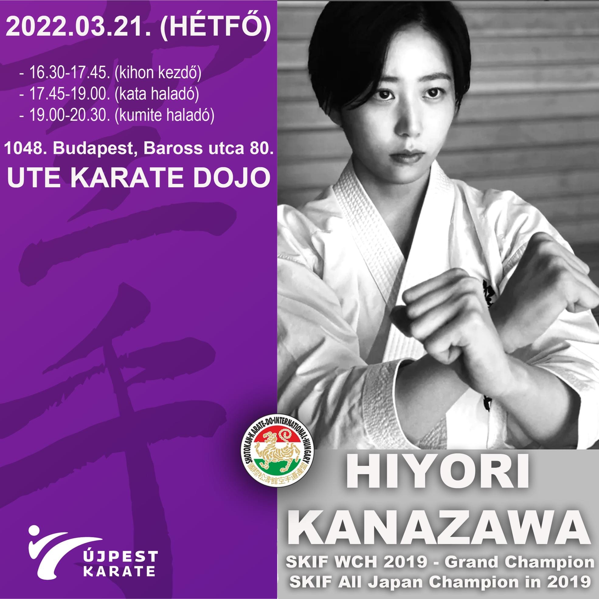SKIF Hungary - Sensei Hiyori Kanazawa