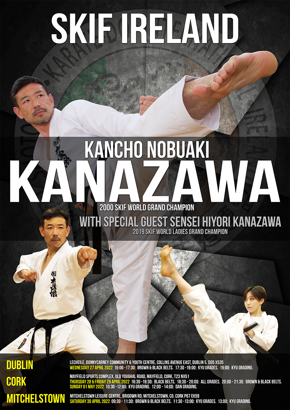 SKIF Ireland - Kancho Nobuaki Kanazawa & Sensei Hiyori Kanazawa
