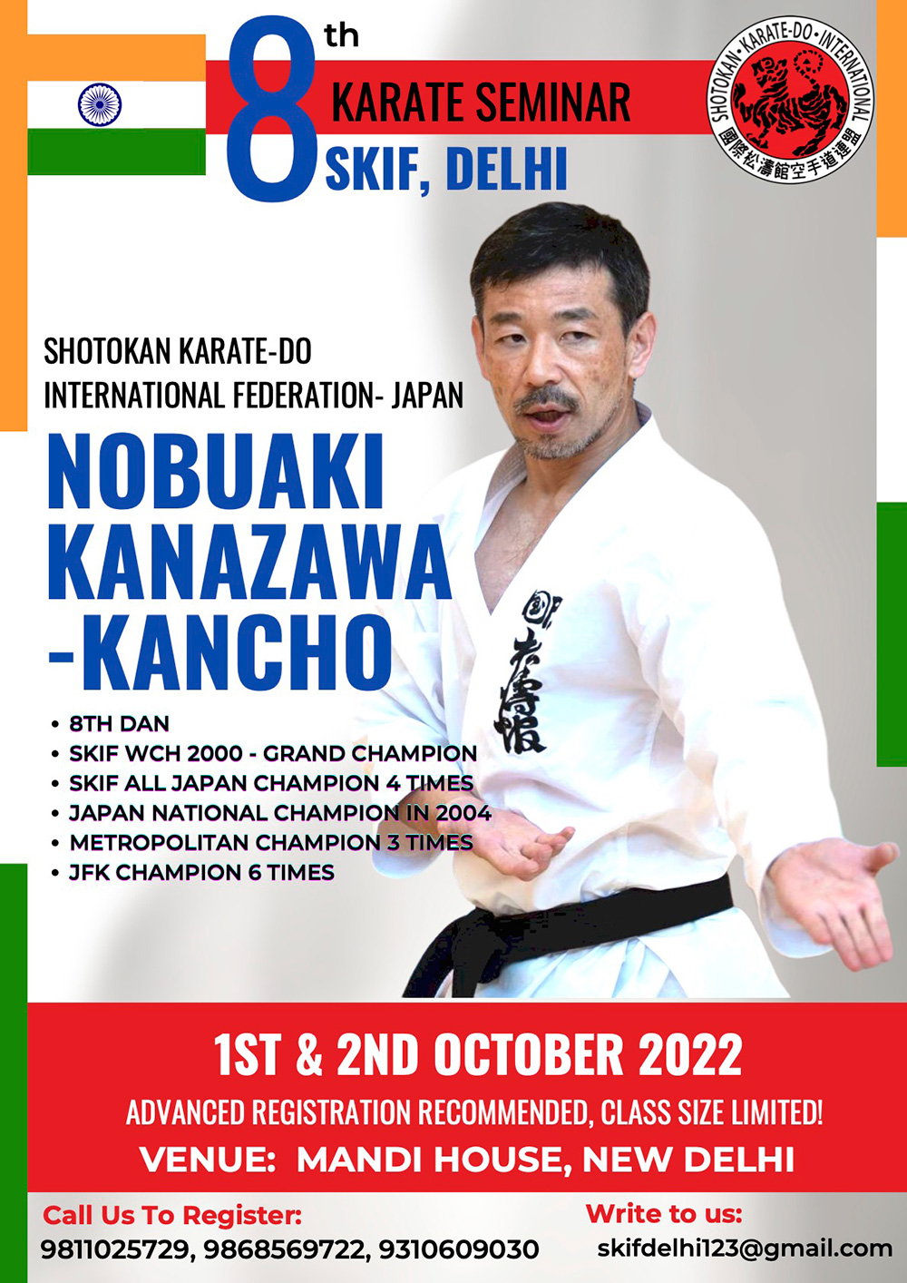 SKIF India - Kancho Nobuaki Kanazawa