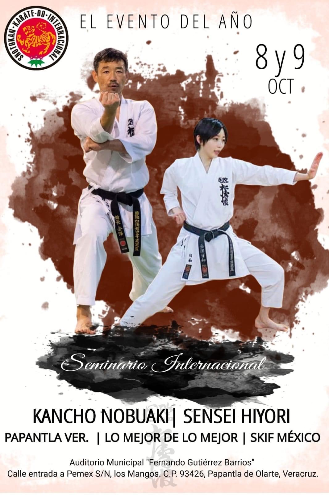 SKIF Mexico - Kancho Nobuaki Kanazawa and Sensei Hiyori Kanazawa