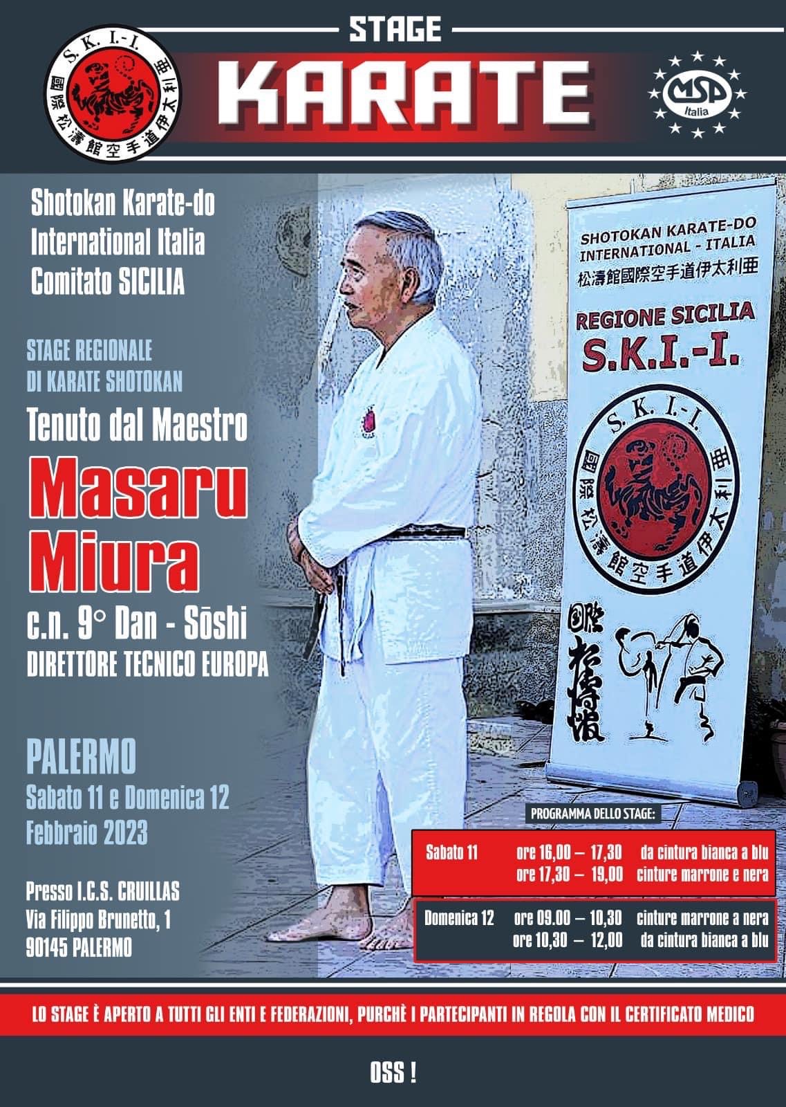 SKIF Italy - Shihan Soshi Miura Masaru