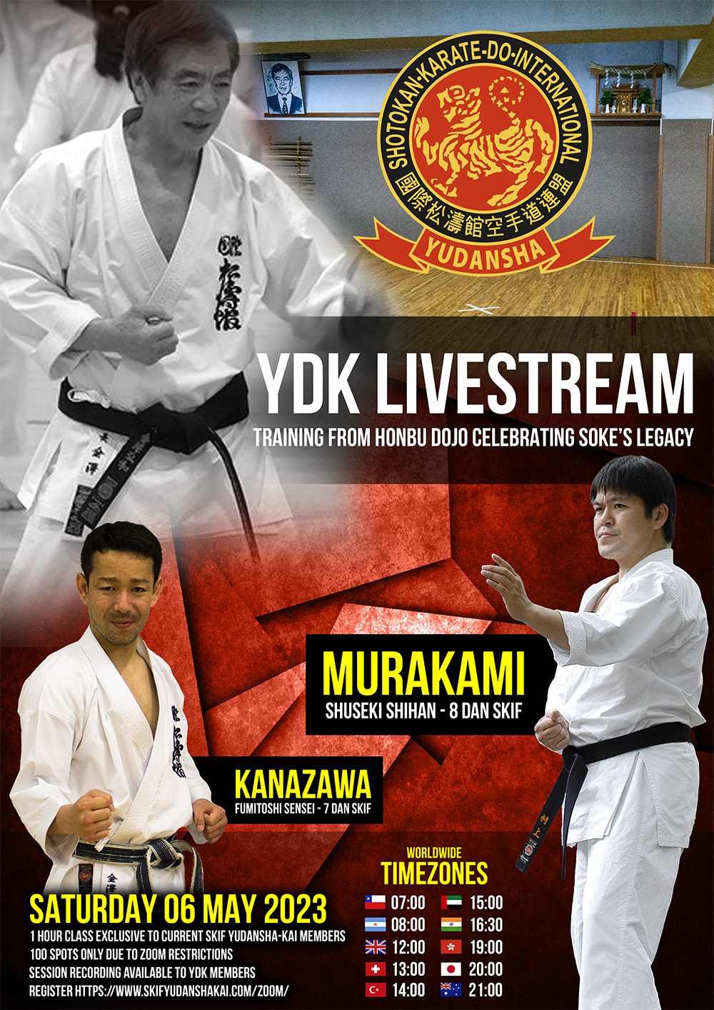 SKIF Yudansha Kai Livestream - Free Zoom Class