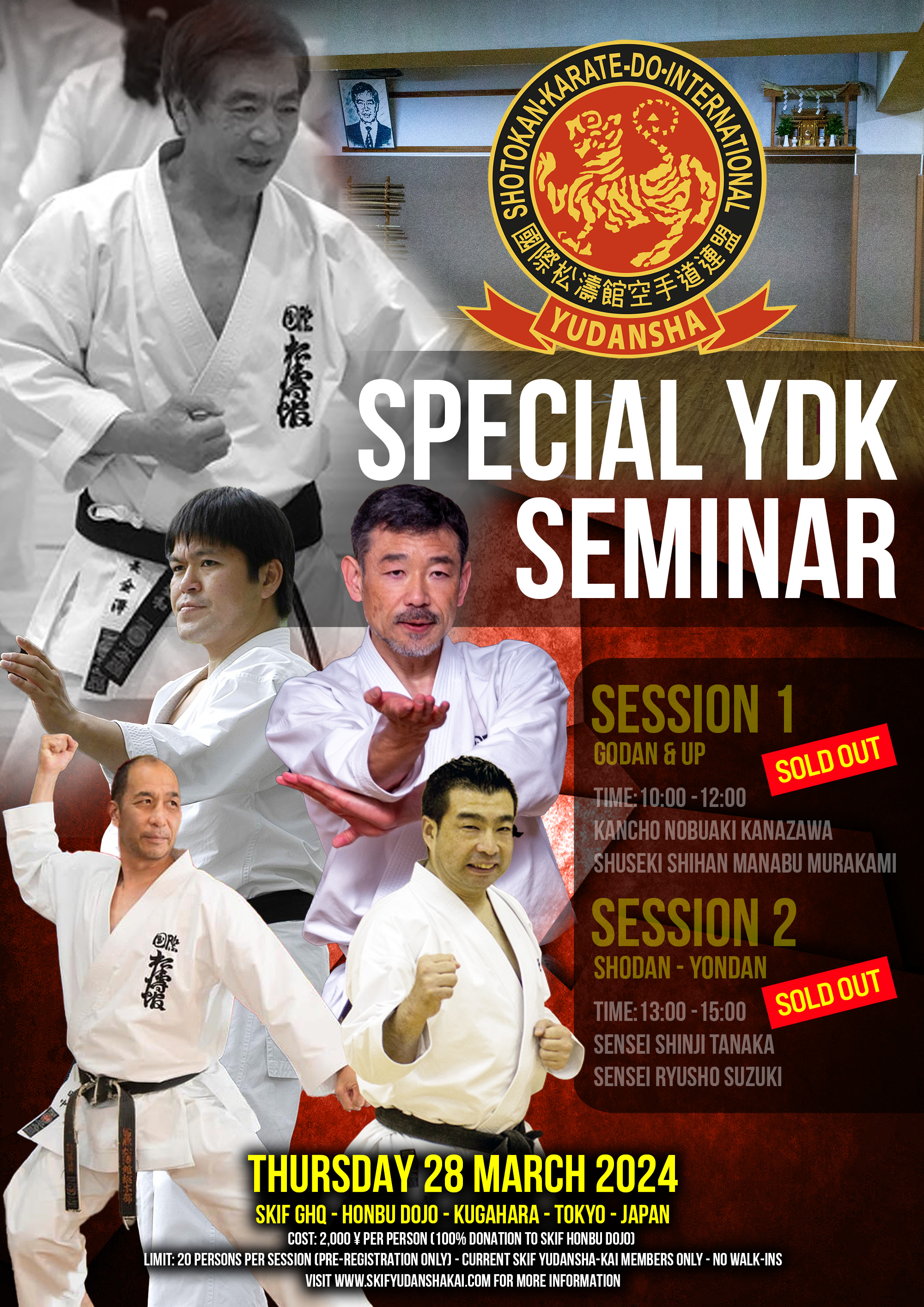 SKIF Yudansha Kai - Special Seminar in Honbu Dojo